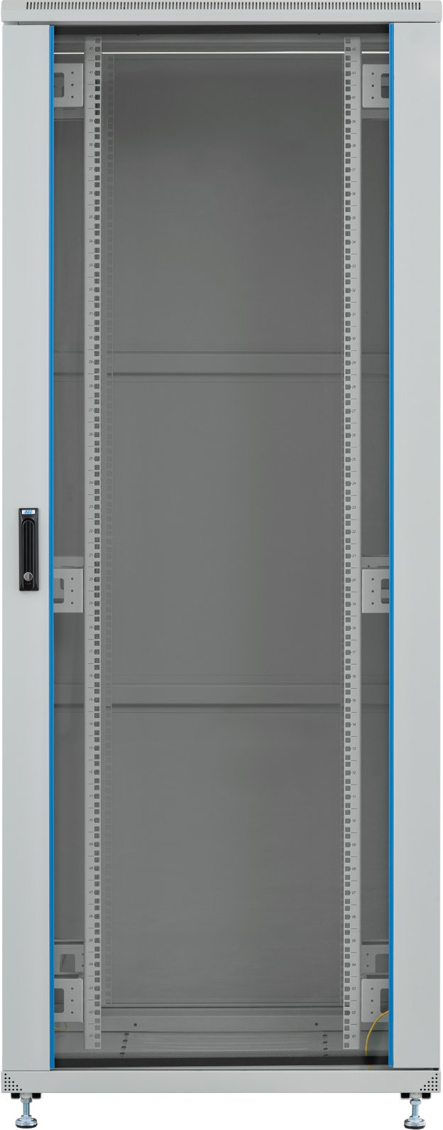 Kabinet rrjetit PEL 19", 42U, 600x600, gri RAL7035