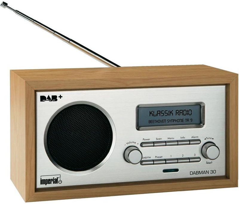 Radio tavoline Imperial Dabman 30, zgjim me alarm, kërkim automatik, kafe