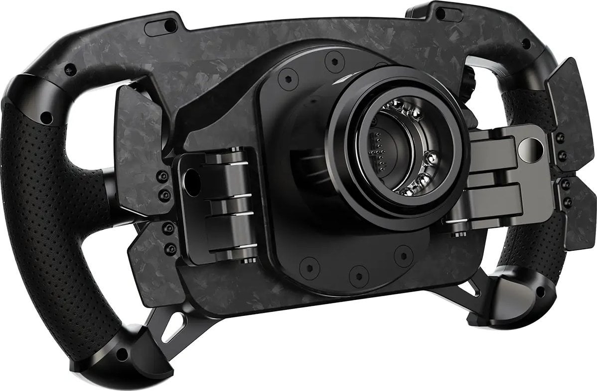 Tапа на волан MOZA Racing GS V2P RS056, 300mm, синтетичка кожа, црна
