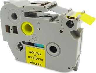 Shirit etiketimi MediaRange MRBTZ651, 24mm, 8m, i zi mbi të verdhë