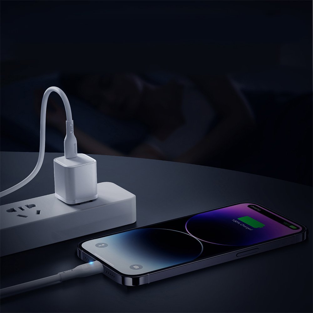Kabllo karikimi Joyroom JYR717, USB C në Lightning, 2 m, e bardhë