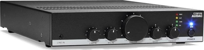 Amplifikator zëri Audac COM104, 40W, linjë 100V, i zi