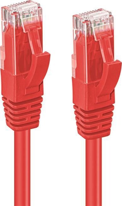 Kabllo rrjeti Microconnect CAT6A UTP, 0.15m, e kuqe