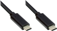 Kabllo USB C në USB C Alcasa GC-M0112, 0.5m, USB 3.2 Gen 1, e zezë