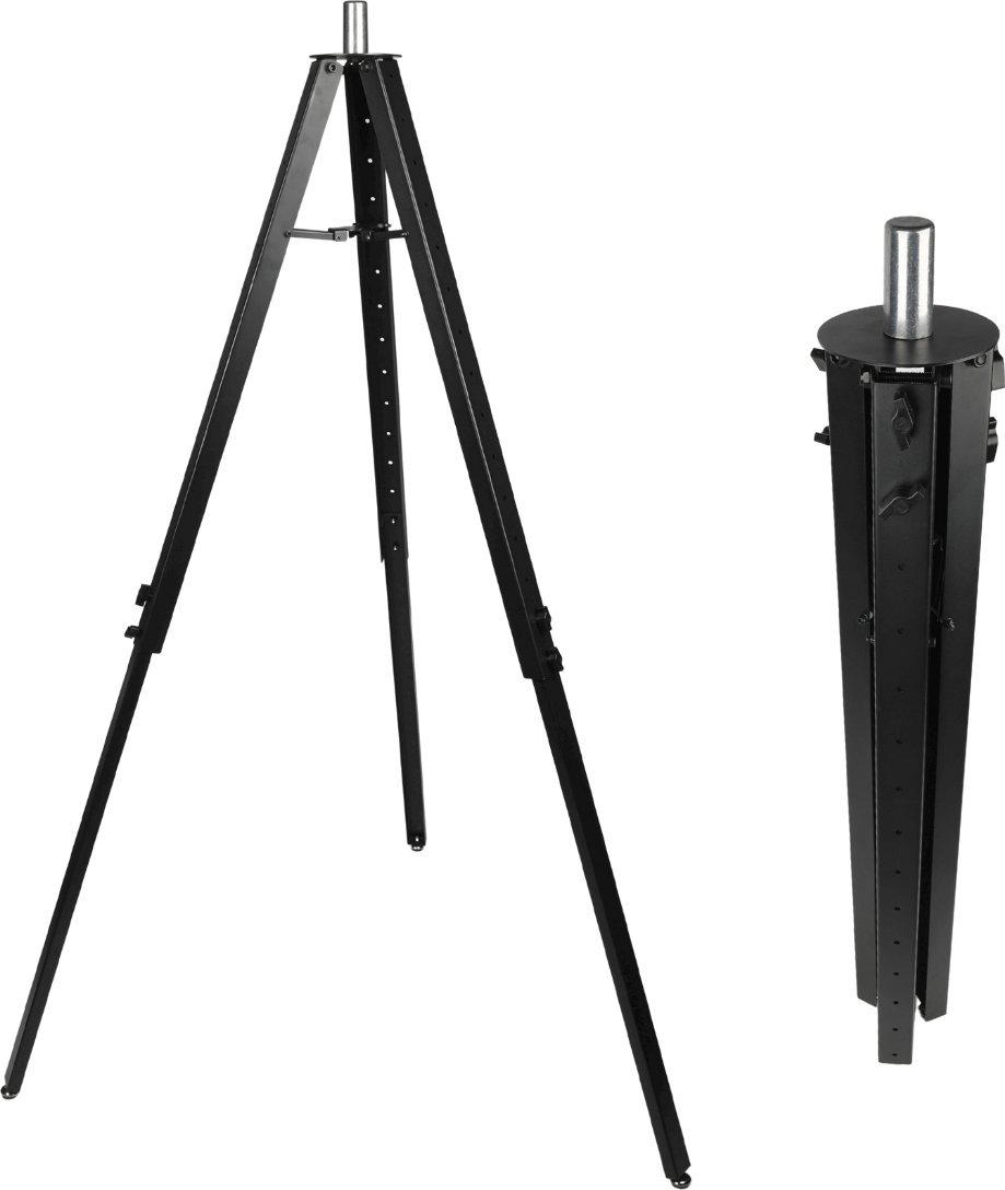 Stativ për ndriçim DNA RS1, lartësi 86 152 cm, kapacitet 20 kg, i zi