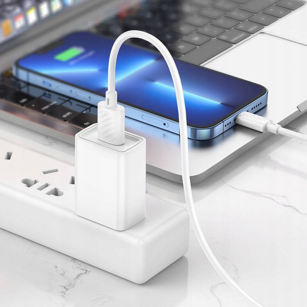 Kabllo USB Hoco X88, Lightning 8 pin, 1m, 2.4A, e bardhë