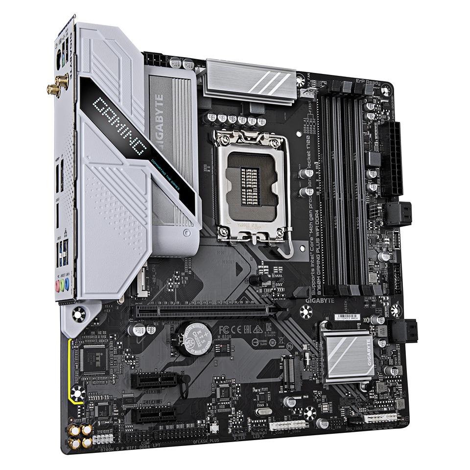 Pllakë amë GIGABYTE B760M Gaming Plus WIFI DDR4, Micro ATX, Wi-Fi 6, e zezë