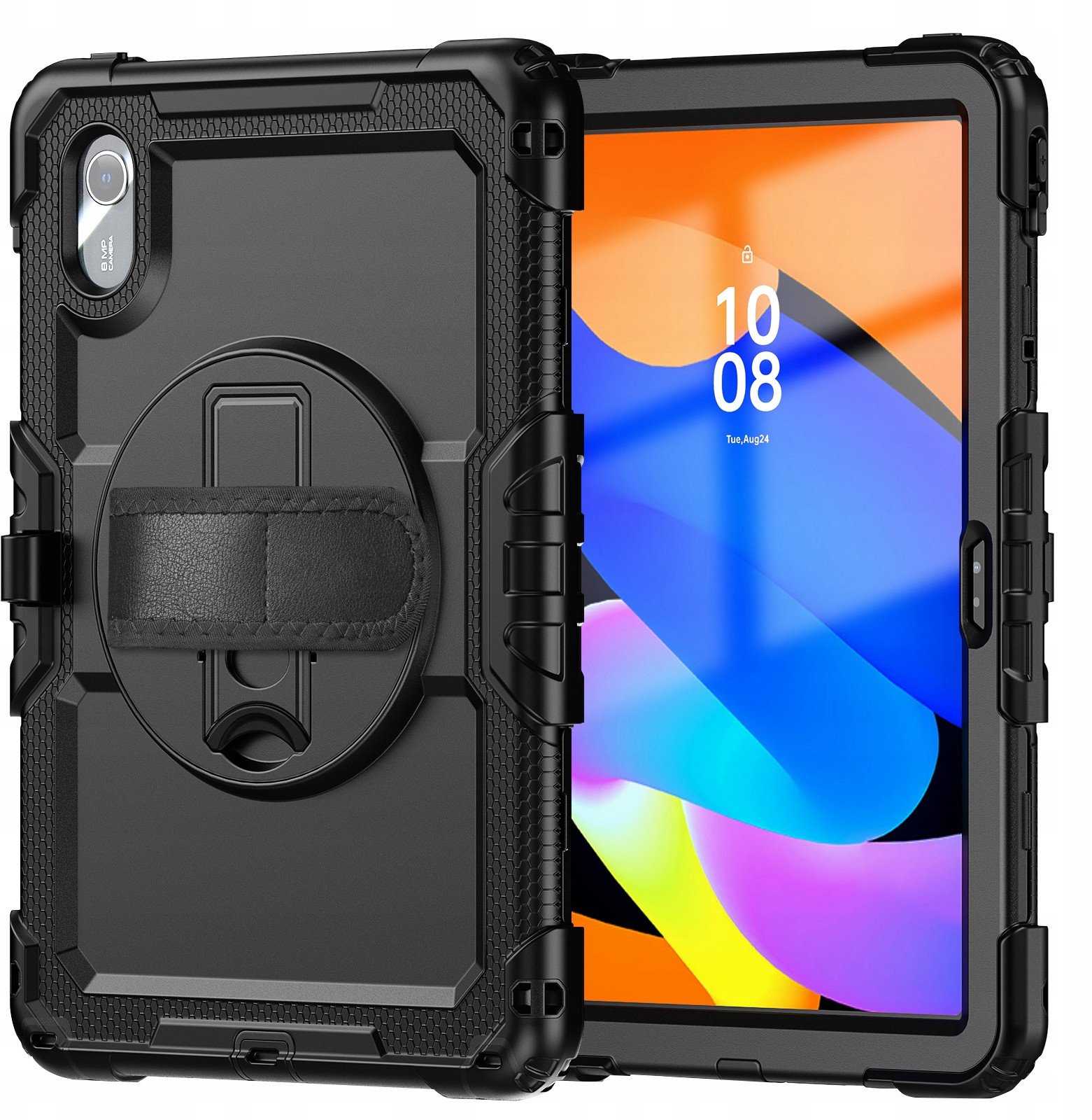 Футрола со заштитно стакло Tech-Protect Solid за Lenovo Idea Tab 11.0, со држач, црна