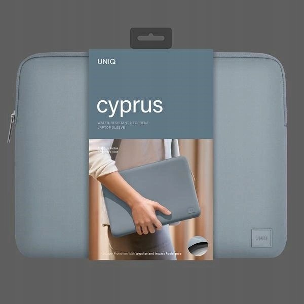 Çantë laptopi Uniq Cyprus, 14", rezistente ndaj ujit, blu