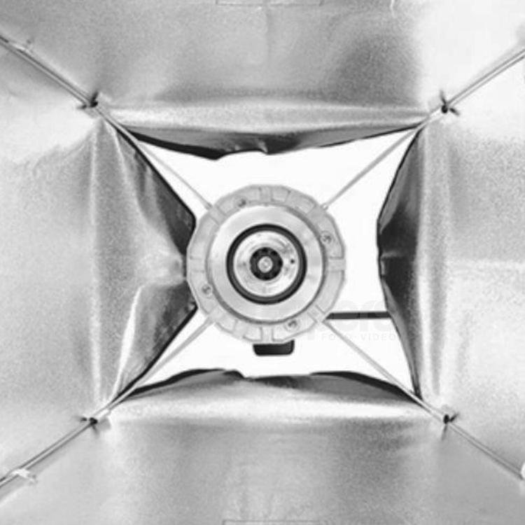 Softbox Aurora LBDR 45S, 45 x 45 cm, argjendtë i zi