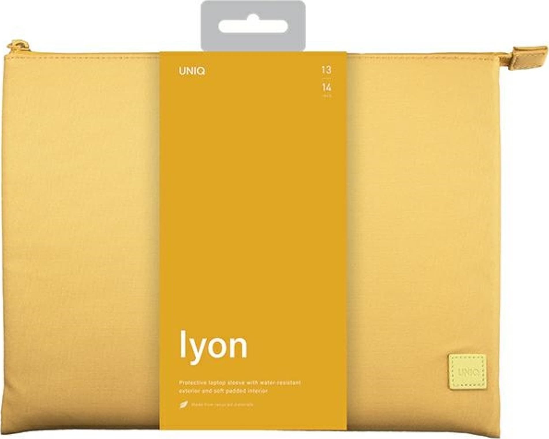 Këllëf laptopi Uniq Lyon, 14", i papërshkueshëm nga uji, i verdhë