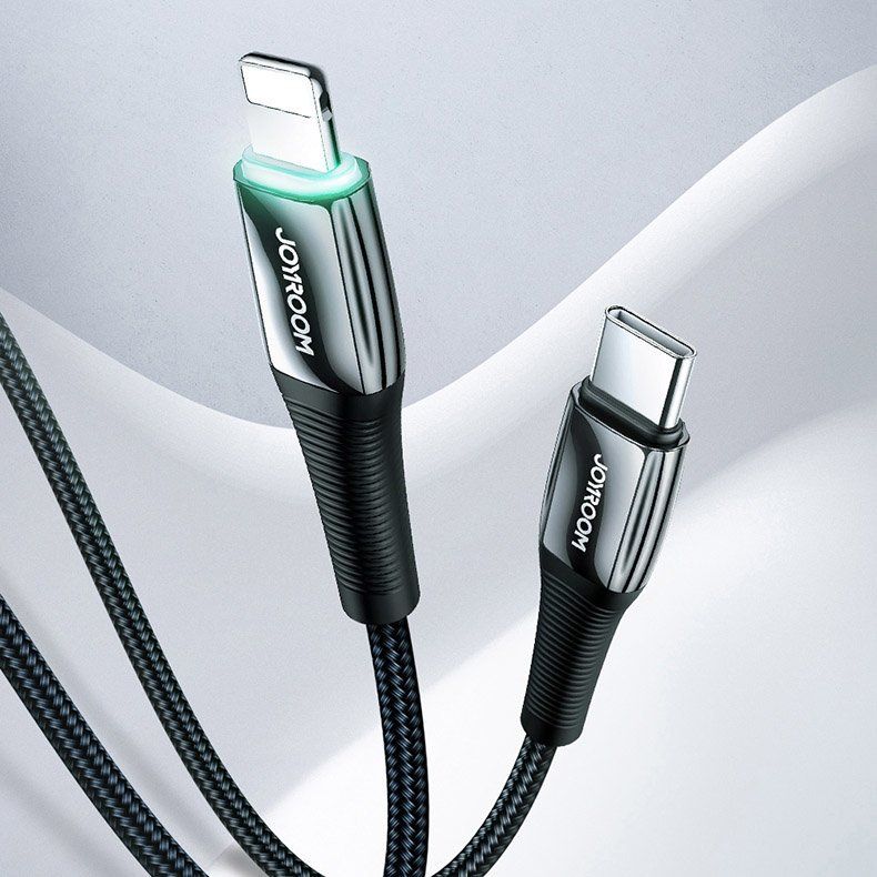Кабел полнач Joyroom USB C во Lightning, 1.2 m, 20W, црвен