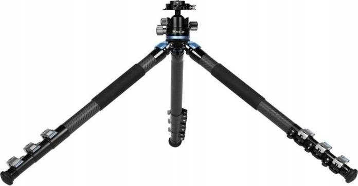Tripod fotografik SIRUI L-324F, karbon, me kokë KS-40, i zi