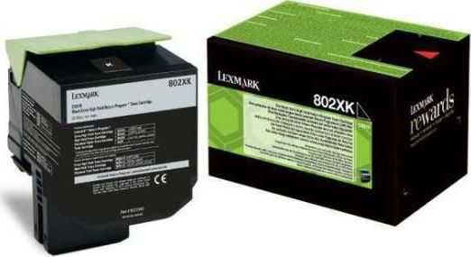 Toner Lexmark 80C2XK0, i zi, kapacitet i lartë, origjinal