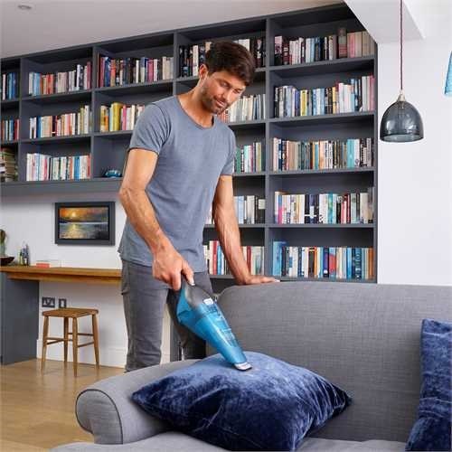Fshesë dore Black&Decker WDC215WA-QW, 0.4L, pa kabllo, gri