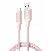 Kabllo karikimi XO NB265 USB në USB C, 1m, 2.4A, rozë