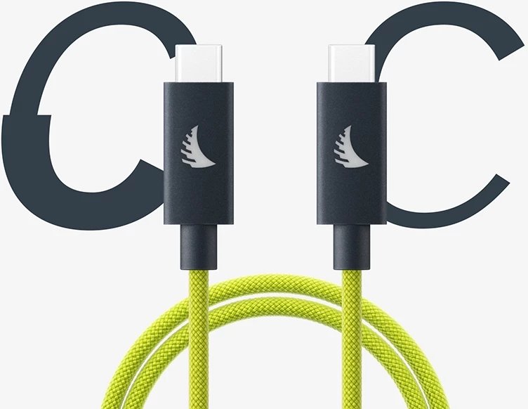 Kabllo USB C Angelbird Solid Flex 4.0, 2m, lime