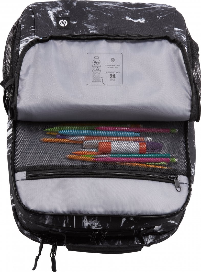 Çantë shpine për laptop HP, XL, e hirtë/ e zezë