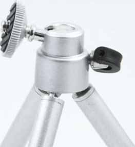 Tripod tavoline Massa, 12-20cm, kokë 3D, argjendtë