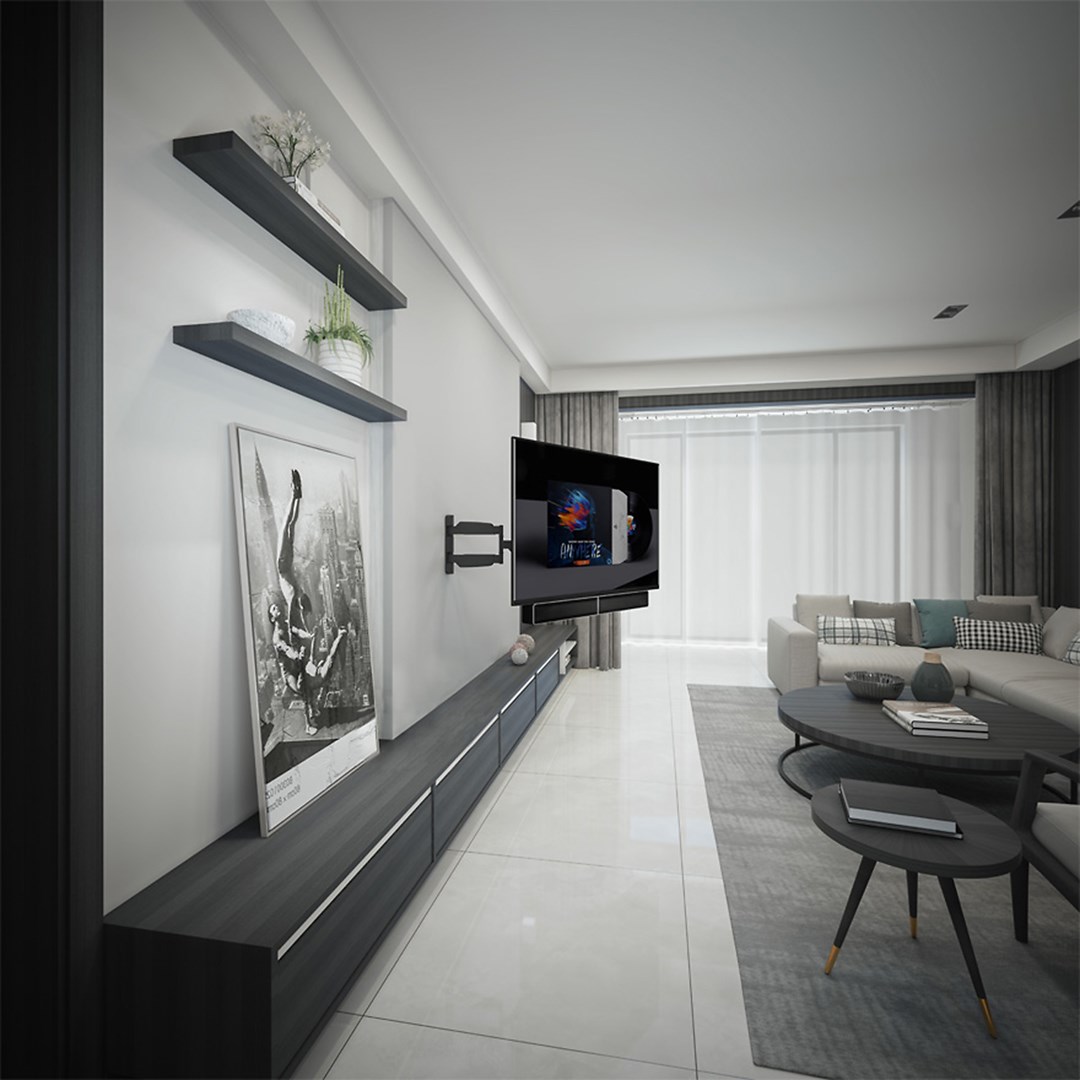 Mbajtëse altoparlanti Maclean MC-843, VESA 600x400, 10kg, e zezë