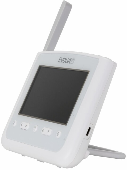 Monitor për bebe me dritë nate dhe kamerë rrotulluese EVOLVEO NL4, i bardhë