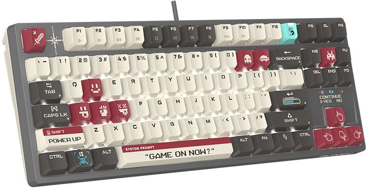 Tastierë Bloody Pixel Battle S87, mekanike, RGB, me kabllo