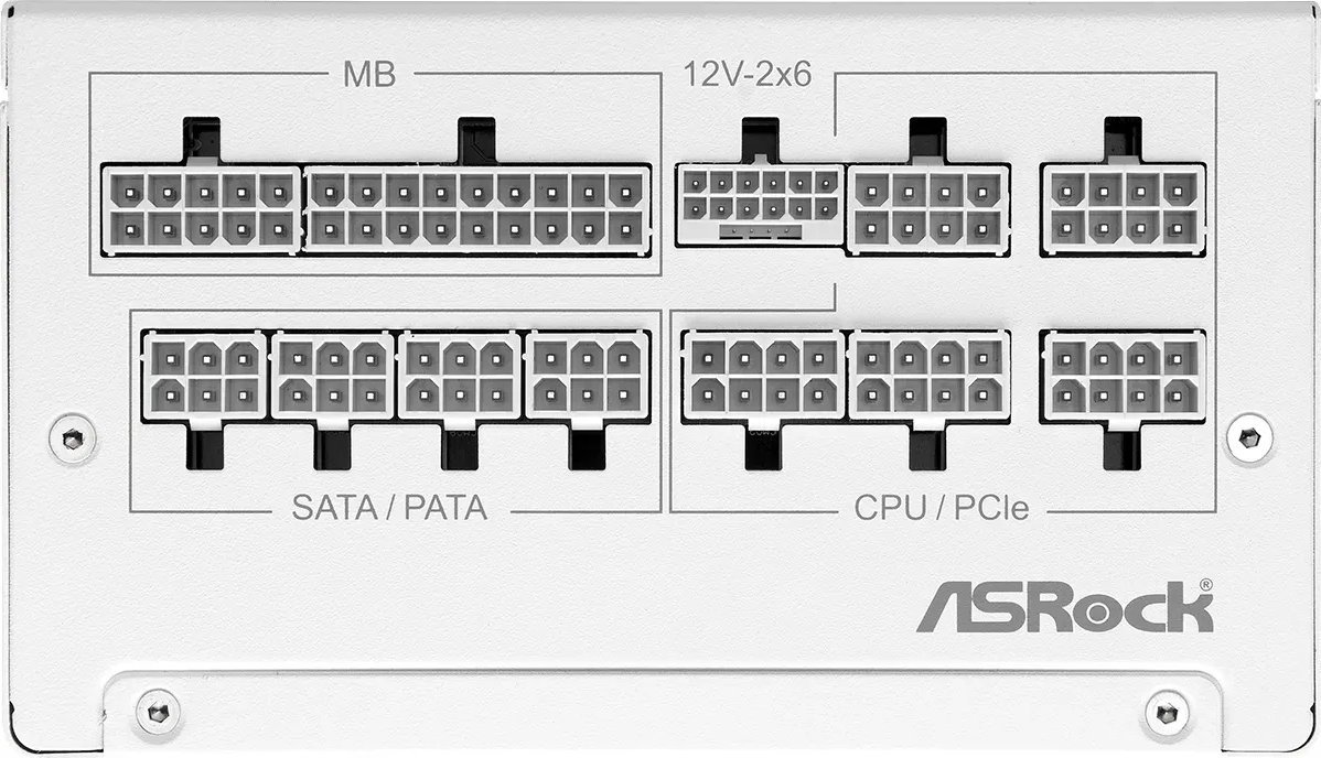 Furnizues energjie ASRock Steel Legend SL-1000GW, 1000W, ATX 80+ Gold, i bardhë
