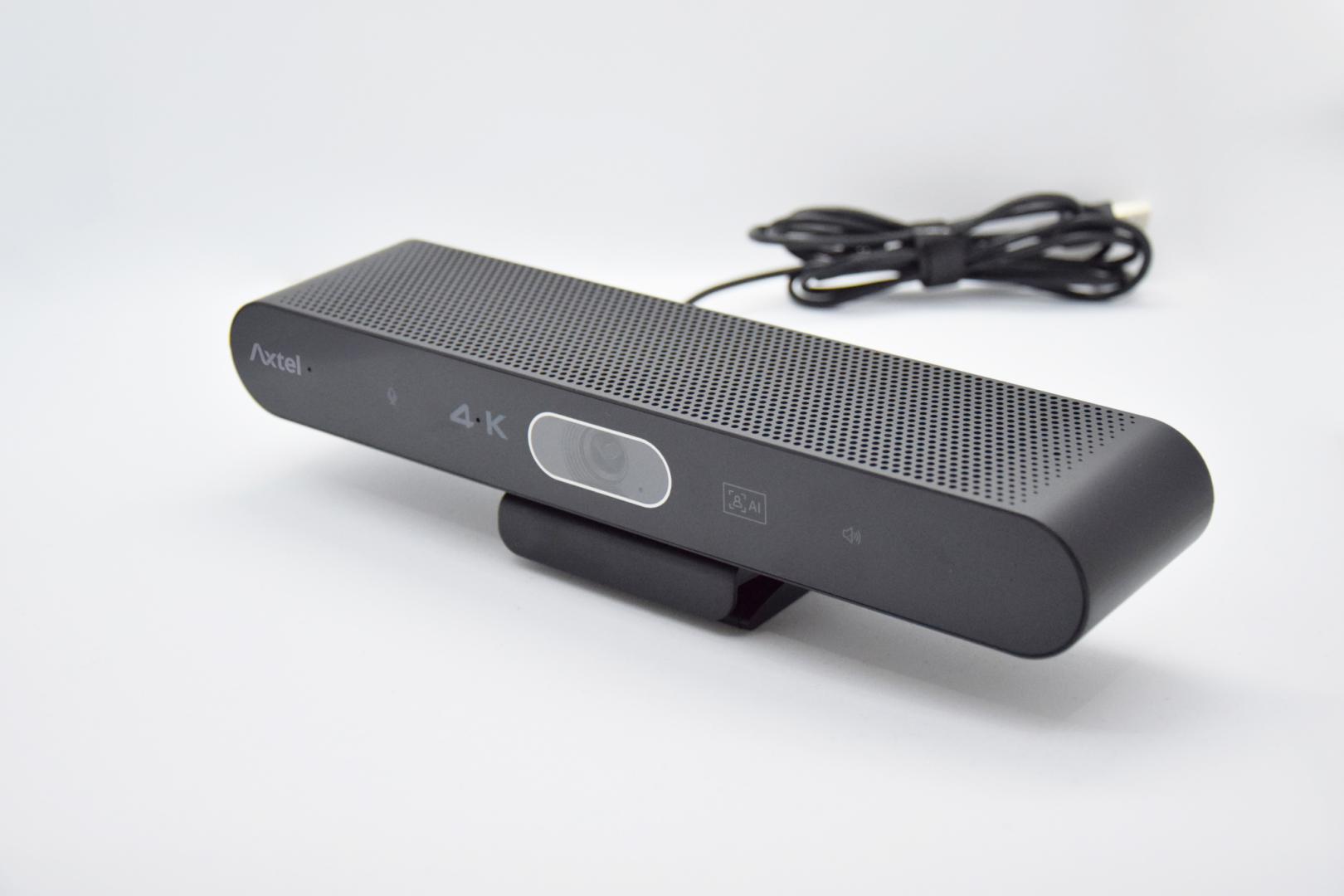 Webcam Axtel 4K Ultra HD Video Bar Mini, rezolucion 4K, kompakte, e zezë