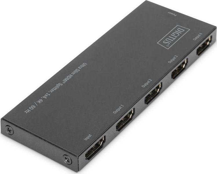 Splitter HDMI Digitus Ultra Slim 1x4, 4K 60Hz, HDR, i zi