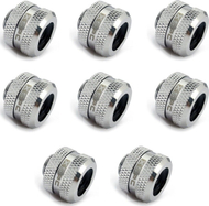 Set fitting për ftohje uji XSPC G1/4 në tub 14mm, Triple Seal, krom