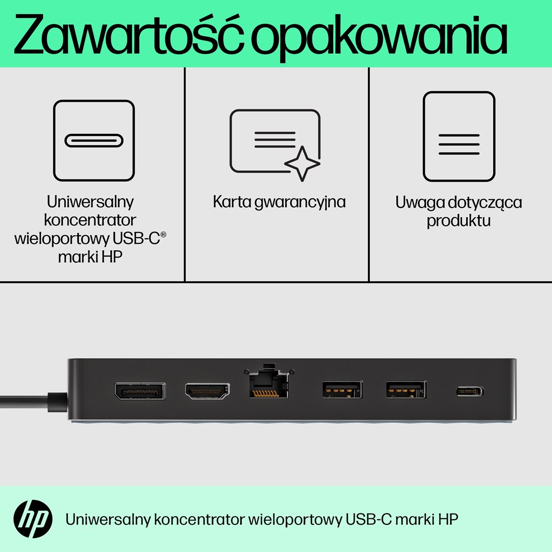 Stacion dokimi HP Universal USB-C Multiport Hub, i zi