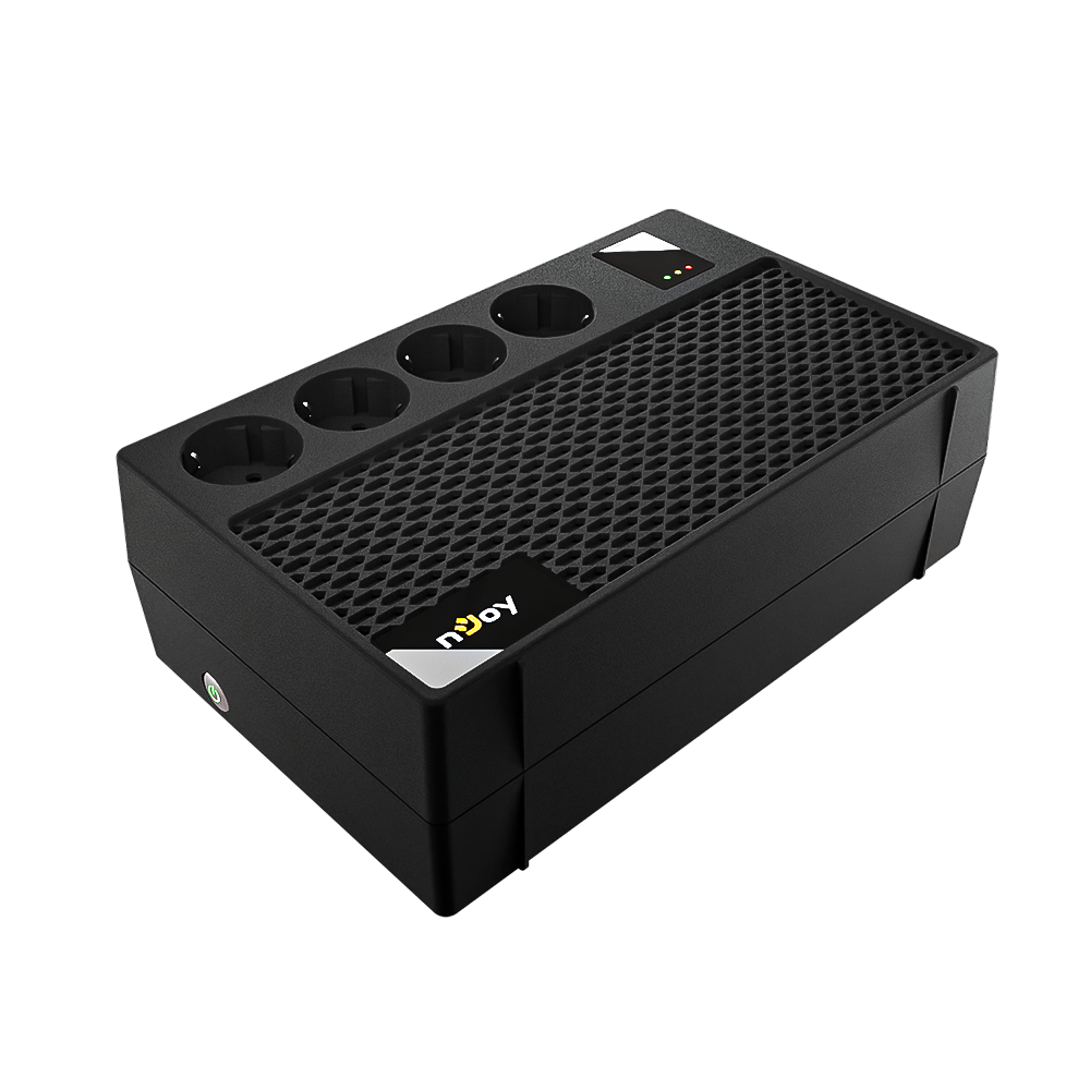 UPS nJoy Renton 650 Plus, 650VA, 4 dalje Schuko, karikim USB, i zi