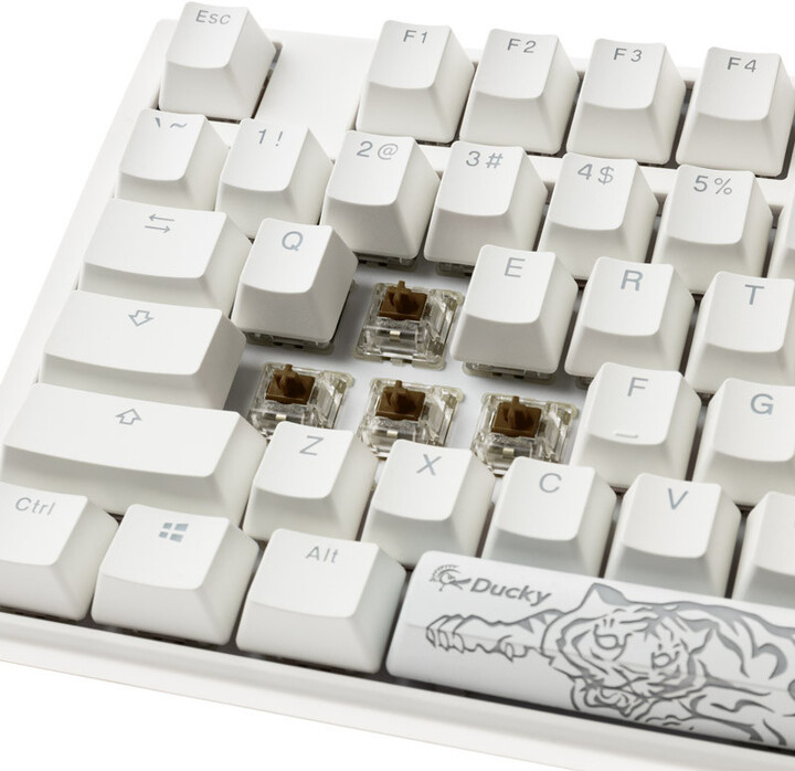 Tастатура Ducky One 3 Classic Pure White TKL, RGB LED, MX–Brown