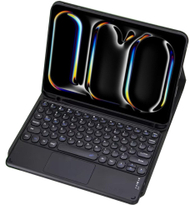 Mbulesë me tastierë Bluetooth STRADO për iPad Pro 11 Gen 5, me touchpad, e zezë