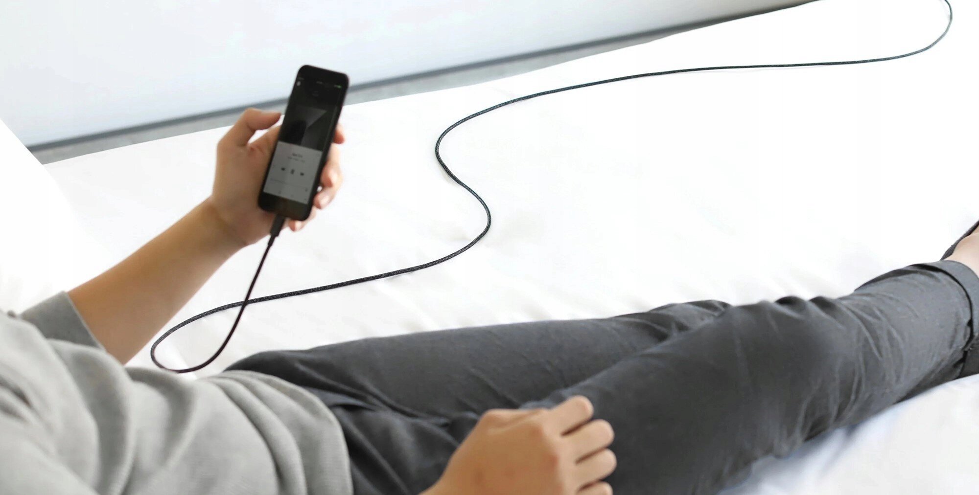 Kabllo USB ExtraLink CABESL03, USB C në Lightning, 2 m, e zezë