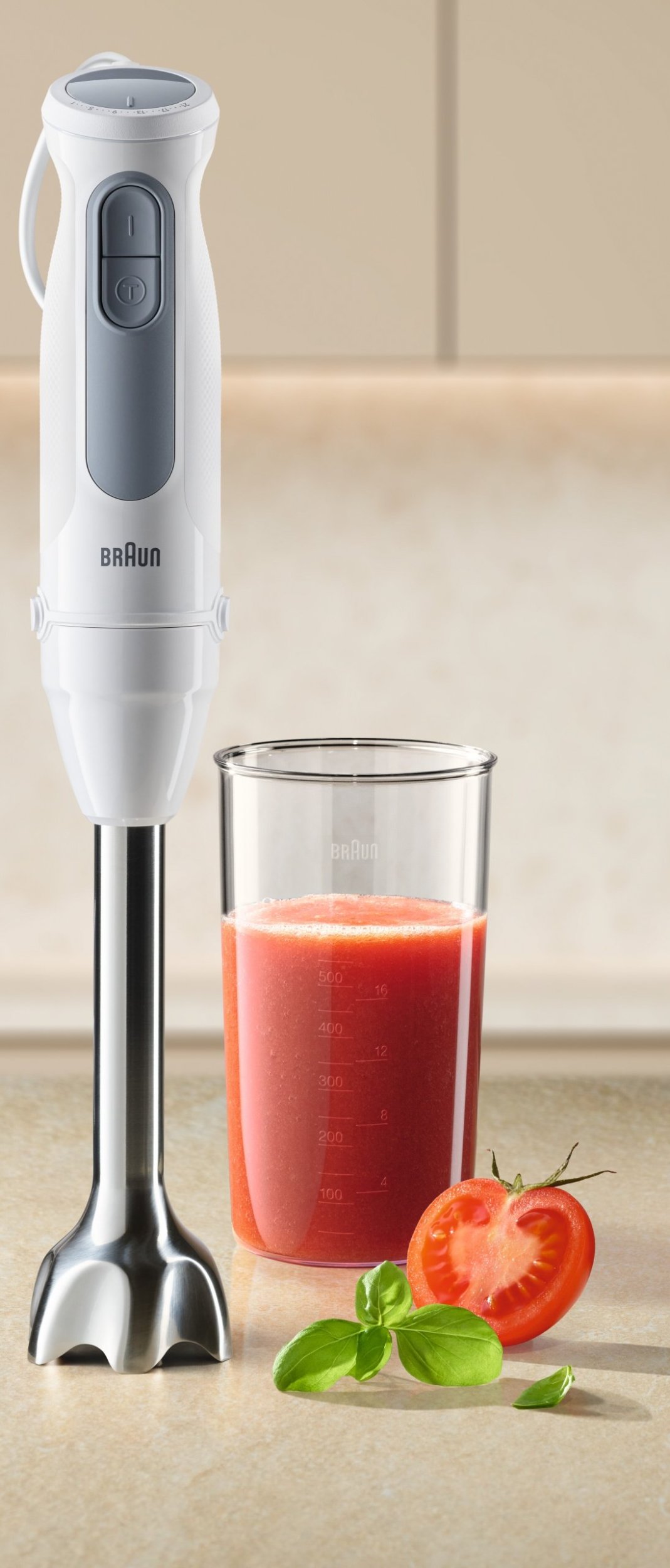 Рачен блендер Braun Multiquick 5 MQ50.001.M, 1000W, Turbo, инокс