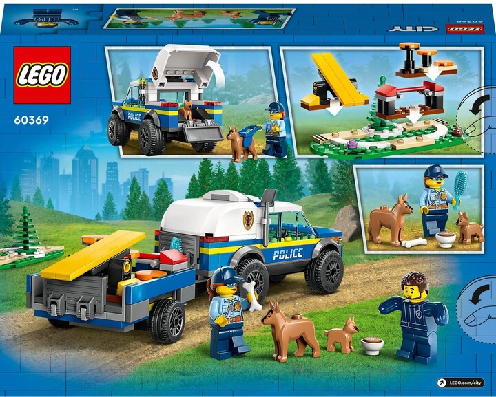 Set LEGO® City 60369 Mobile police dog training area, 197 pjesë
