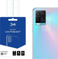Mbrojtës xhami lente 3MK për Vivo Y33s, set 4 copë, transparent