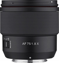 Objektiv Samyang AF 75mm f/1.8 për Fuji X, autofokus, i zi