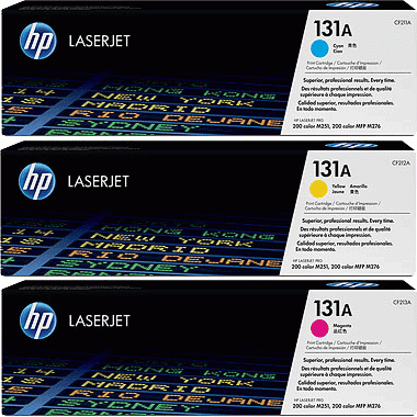 Set toner HP 131A CMY, cyan/magenta/i verdhë