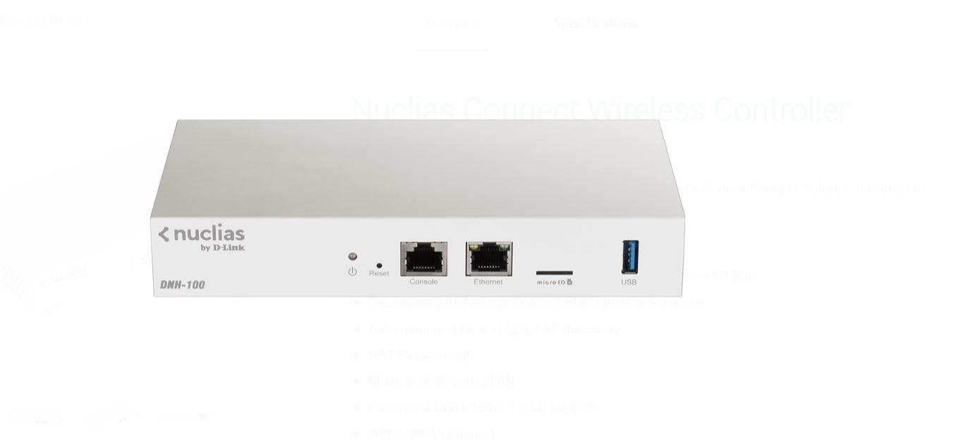 Kontrollues rrjeti D-Link Nuclias Connect Hub, menaxhim deri 100 access point, montim në rack
