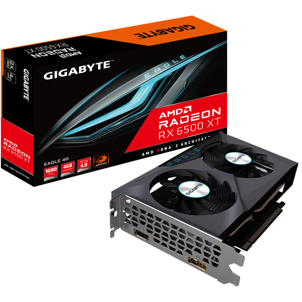 Kartelë grafike Gigabyte AMD Radeon RX 6500 XT EAGLE 4G, 4GB GDDR6