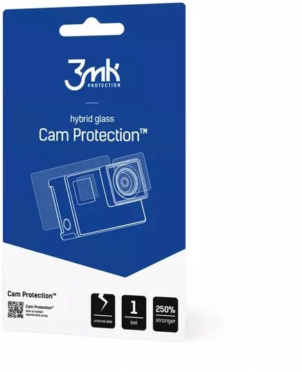 Xham mbrojtës kamerë 3mk Cam Protection Glass për DJI Osmo Action 6, 0.2mm, transparent