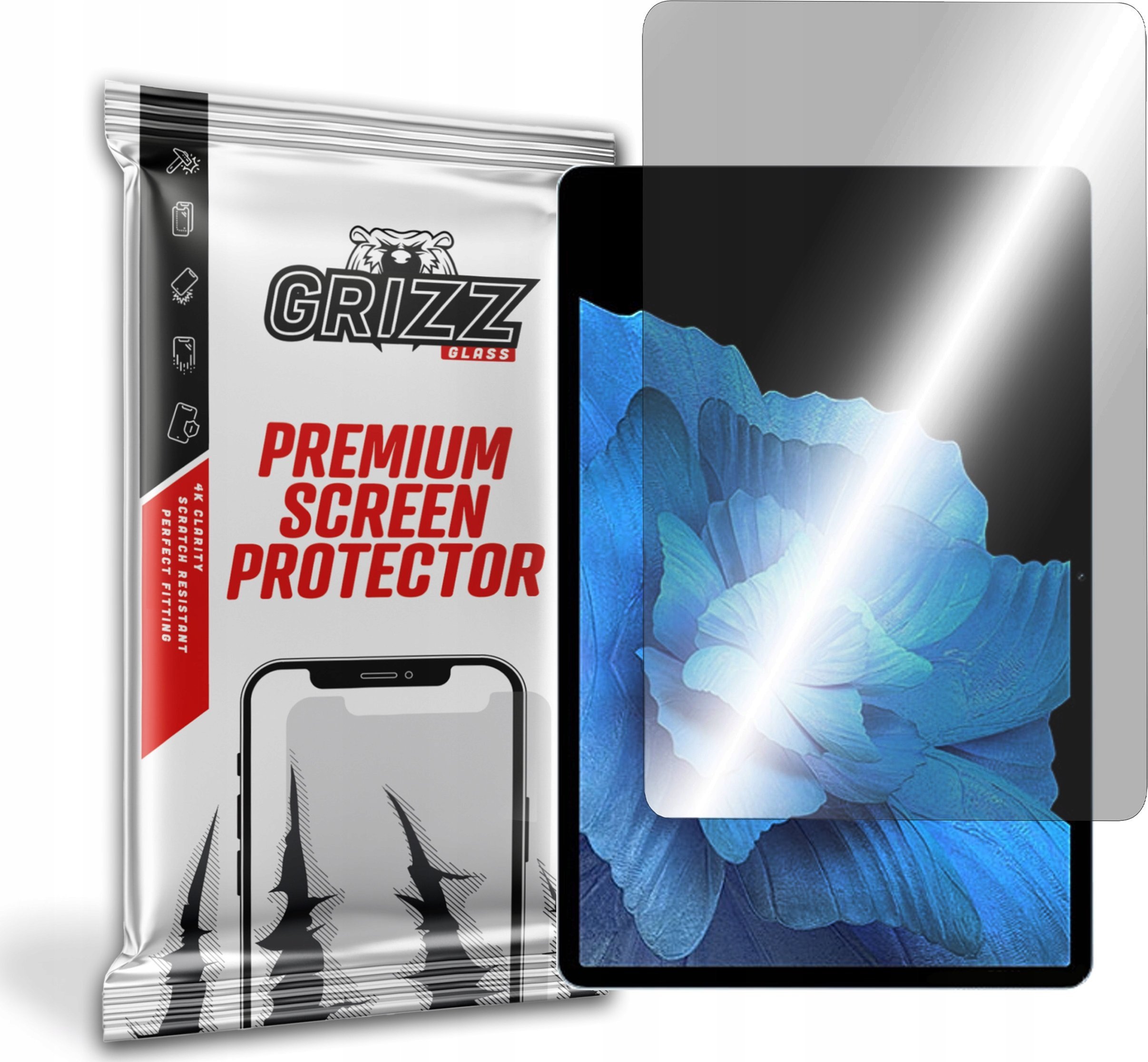 Folie mbrojtëse matte GrizzGlass PaperScreen për Vivo Pad, anti refleks, kundër gjurmëve të gishtërinjve, transparente