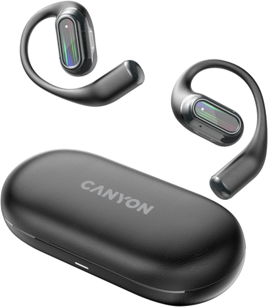 Kufje pa tela Canyon OnFlow 12 OWS ENC, Bluetooth 5.4, stereo, të zeza