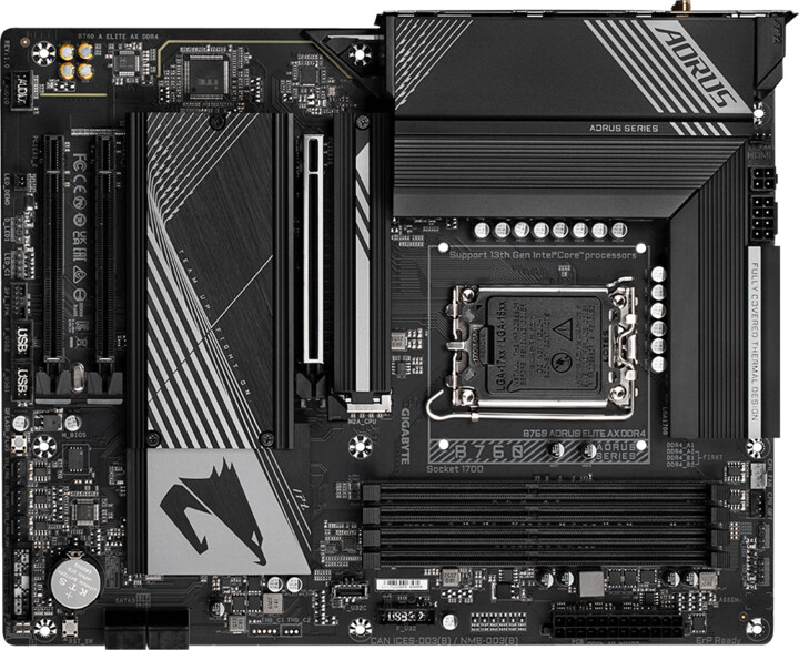 Pllakë amë GIGABYTE B760 A ELITE AX DDR4 - Intel B760