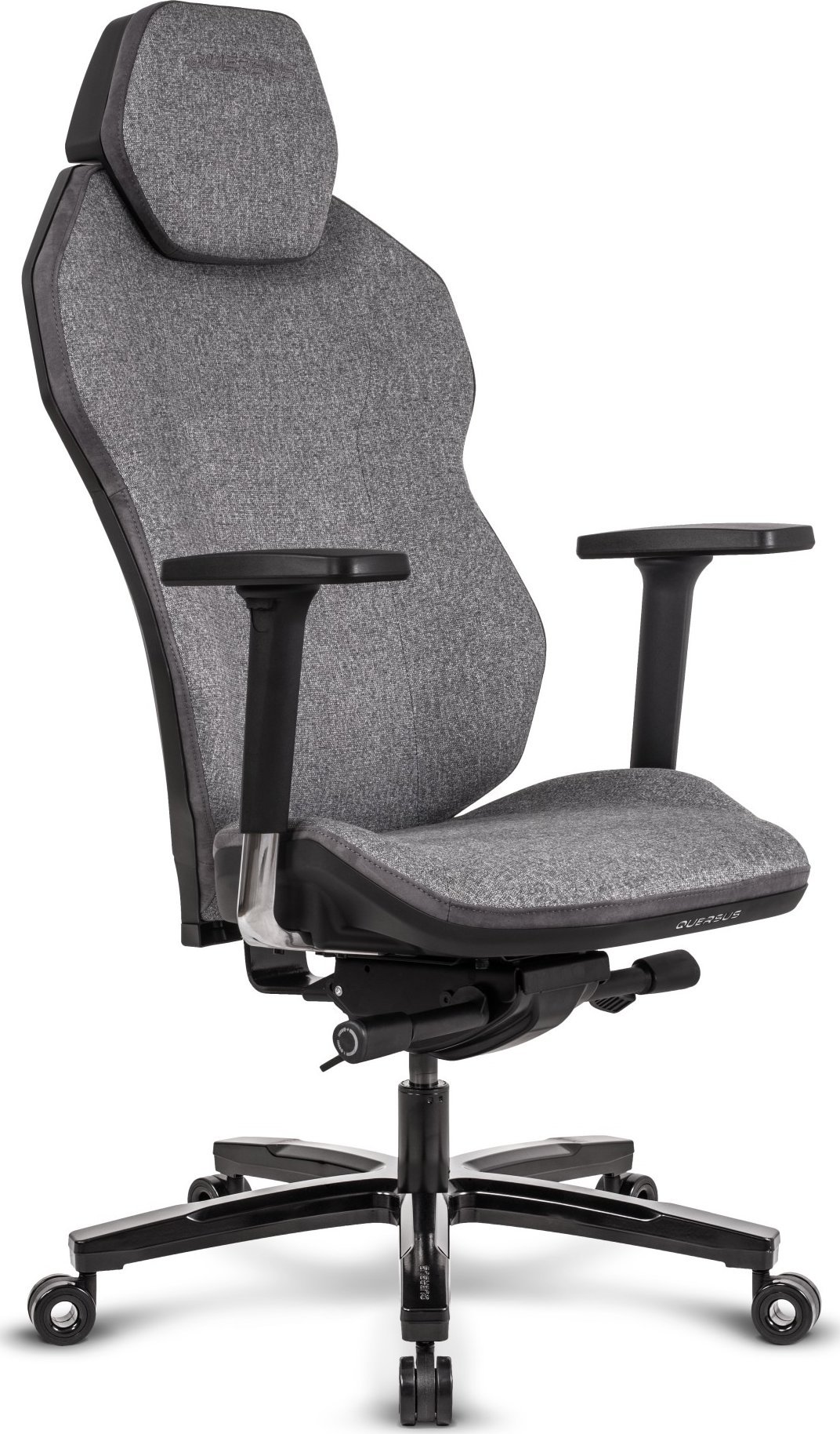 Karrige gaming QUERSUS ICOS 1.1, mekanizëm synkron, bazë alumini, gri