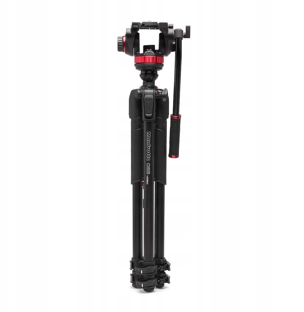 Tripod video Manfrotto 502 Head 055, alumini, 3 seksione, i zi