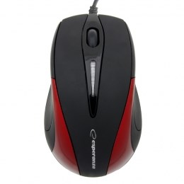 Maus Esperanza EM102R, USB Type-A, i zi / i kuq