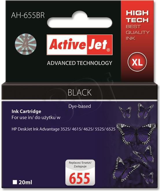 Patronë boje Activejet AH-655BR CZ109AE 655, 20ml, i zi